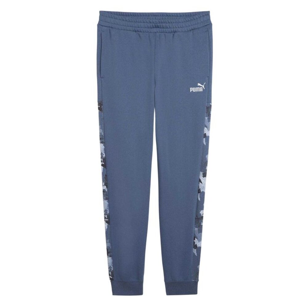 Puma Mens Essentials Fleece Camo Sweatpants / Dark Indigo